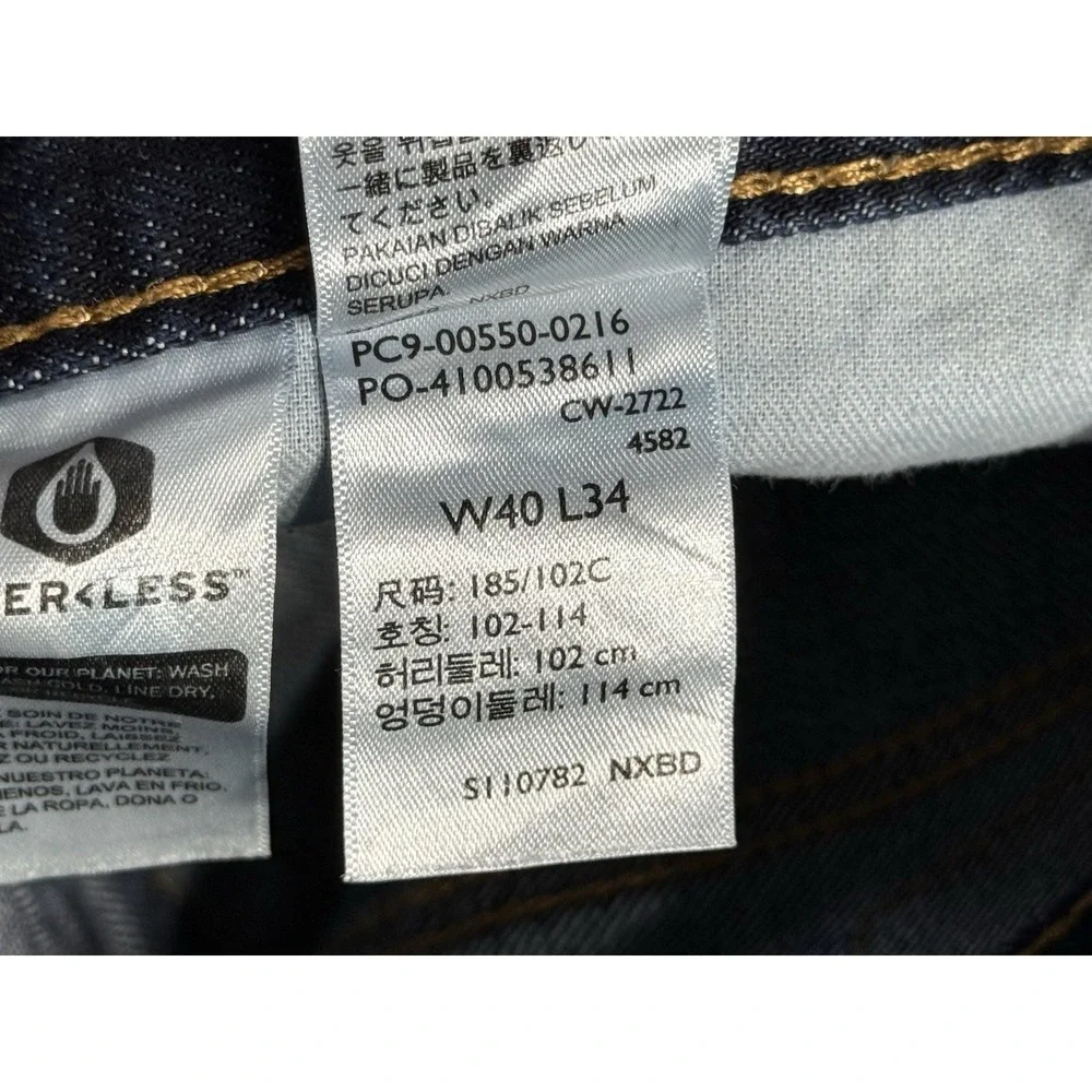 Levi's 550 Relaxed Fit Jeans Men's 40x34 Dark Wash Straight Leg Denim Classic